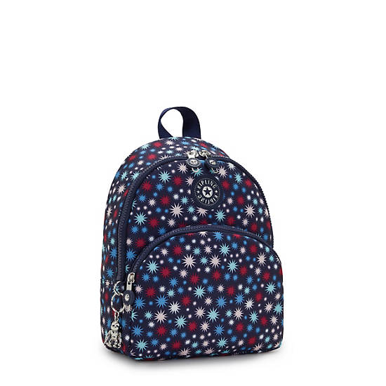 Plecaki Kipling Paola Small Printed Niebieskie | PL 1614CT